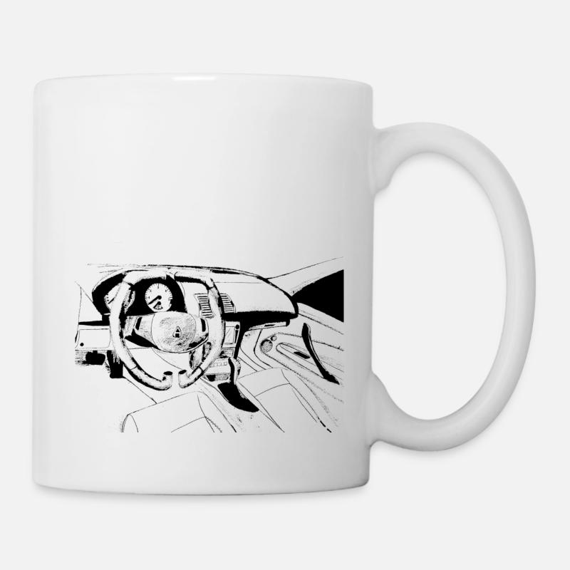 fantasy car inside - Mug - white