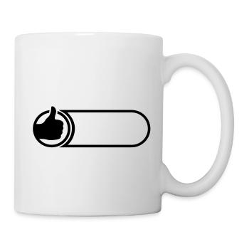daumen_2___f1 - Mug blanc - blanc - Droite
