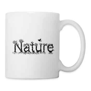Baumgruppe „Natur“ in schwarz - Tasse - Weiß - Rechts