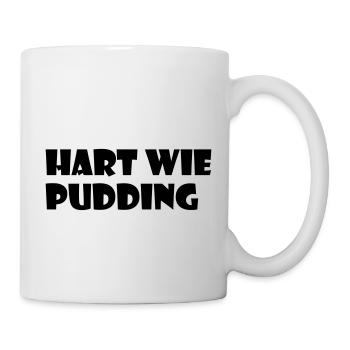 Hart wie Pudding - Tasse - Weiß - Rechts