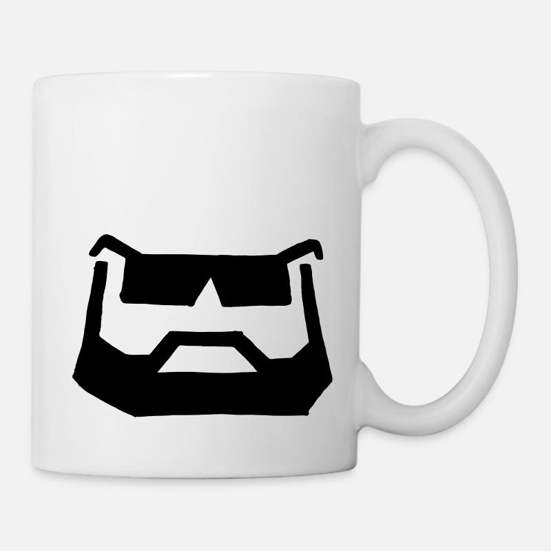 bart brille - Tasse - Weiß