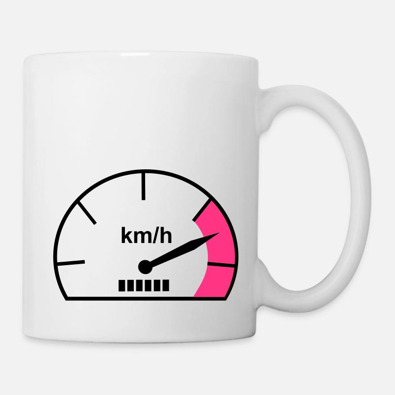 tachymètre - Mug blanc - blanc