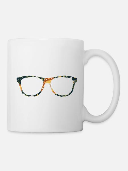 Brille - Tasse - Weiß
