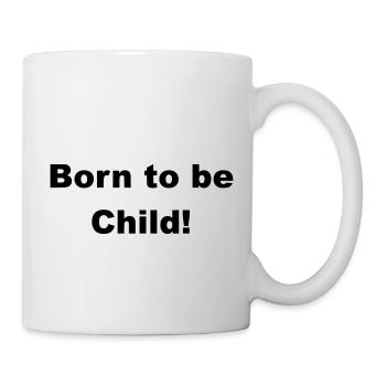 Né pour être un enfant - Mug blanc - blanc - Droite
