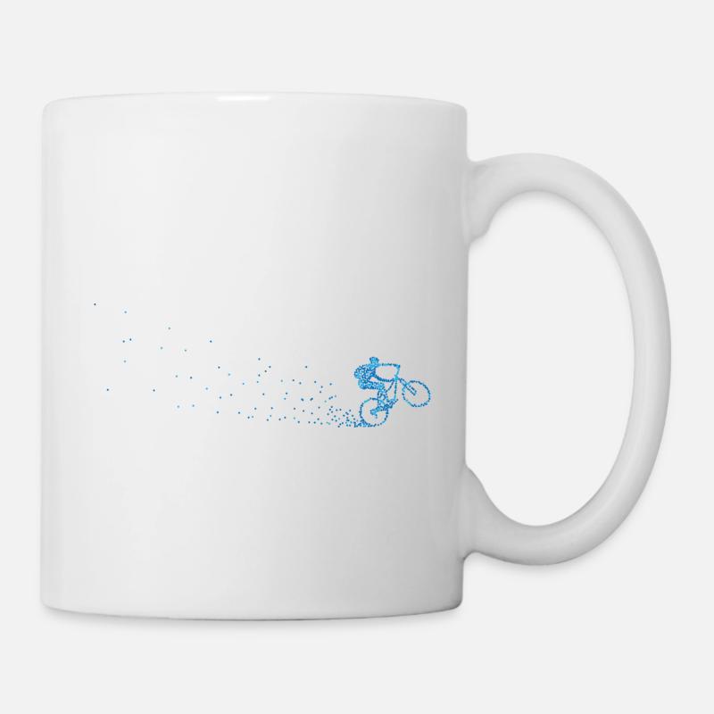 Mountain biker mountain bike - Mug - white