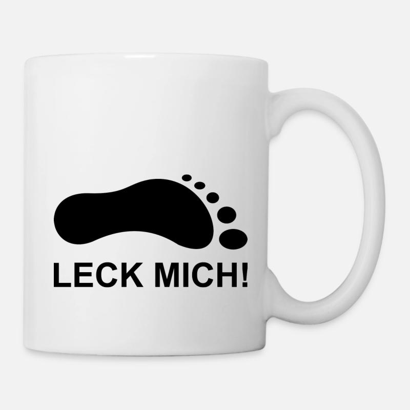 Fuß Leck Geschenk Idee - Tasse - Weiß