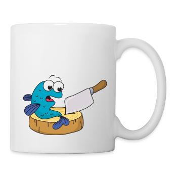 Couteau à poisson - Mug blanc - blanc - Droite