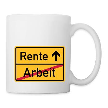ortsschild_arbeit_rente__f3 - Mug - white - Right