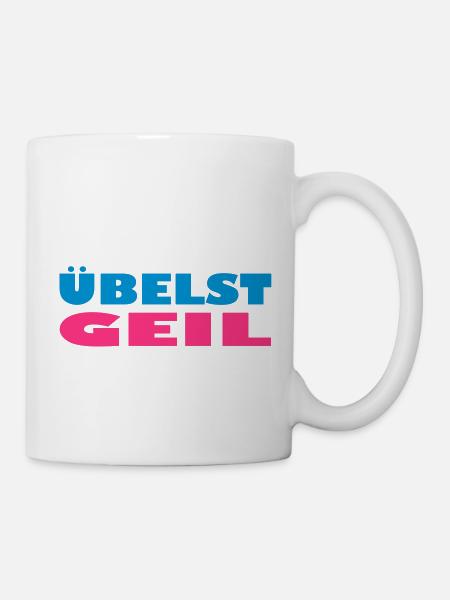 übelst geil leider exit-shirt - Tasse - Weiß