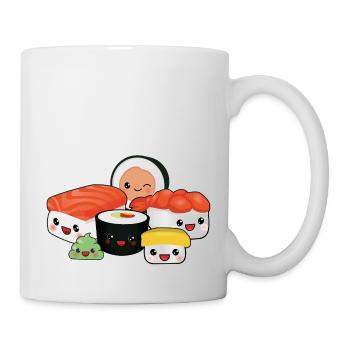 Happy Sushi famille - Mug blanc - blanc - Droite