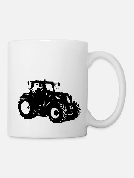 tracteur - Mug blanc - blanc