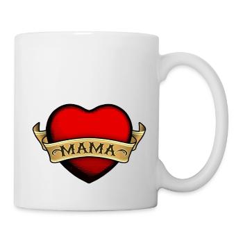 day design mother mothers - Mug - white - Right