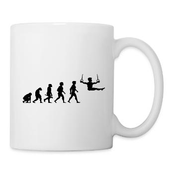 Evolution Gymnastik Turnen Akrobatik Geräteturnen - Tasse - Weiß - Rechts