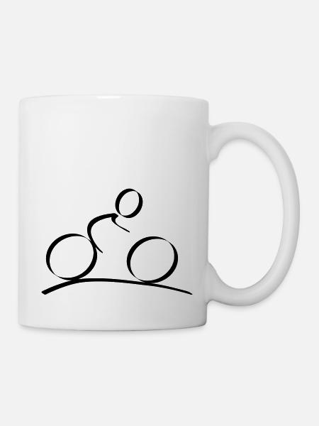 Radfahrer - Tasse - Weiß