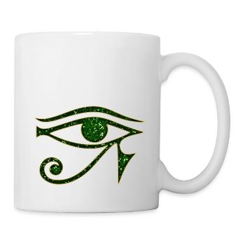 Eye of Horus / udjat - right eye - sun eye / - Mug - white - Right