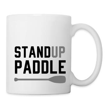 Stand up pagayer surf canot d'aviron - Mug blanc - blanc - Droite