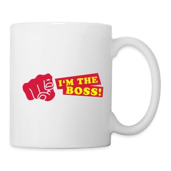 im_the_boss__f2 - Tasse - Weiß - Rechts