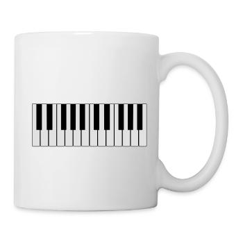 white piano piano - Mug - white - Right