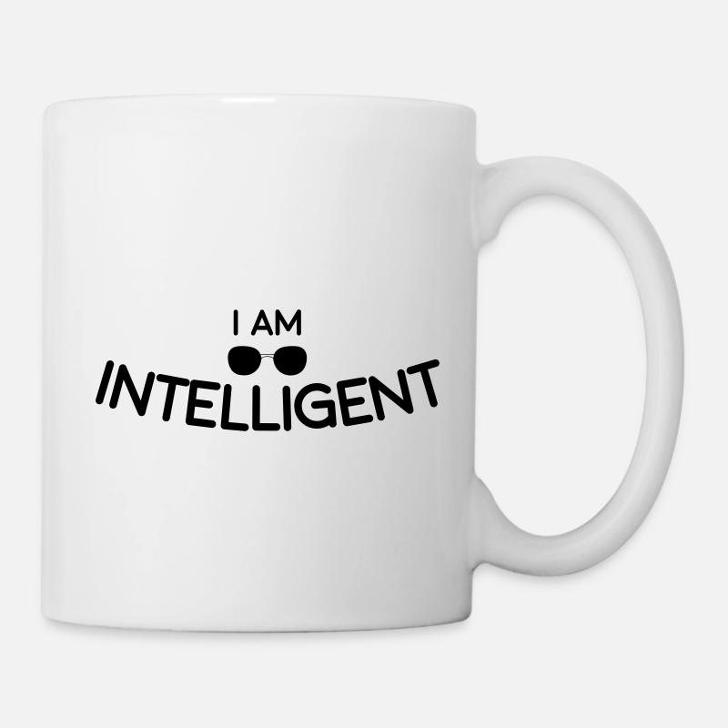 I am intelligent - Mug - white
