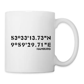 GPS-Hamburg - Tasse - Weiß - Rechts