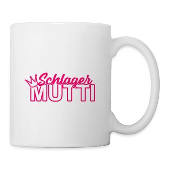 Schlager Mutti Pink Krone - Tasse - Weiß - Rechts