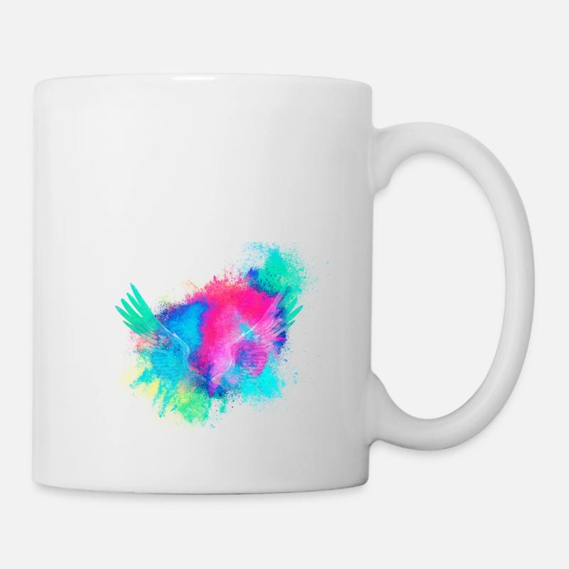 Ailes d'anges colorés - Mug blanc - blanc