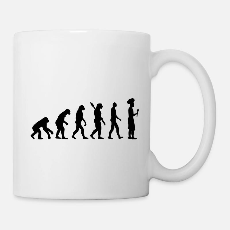 Evolution Koch - Tasse - Weiß