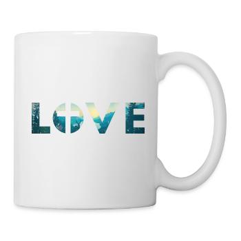 Love with cross - Tasse - Weiß - Rechts