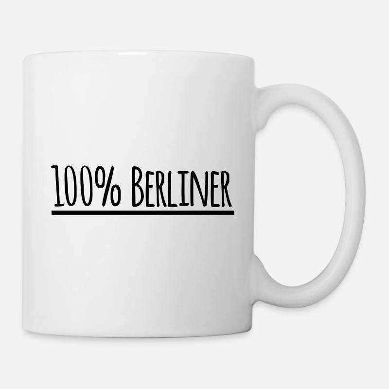 100% Berliner - Tasse - Weiß