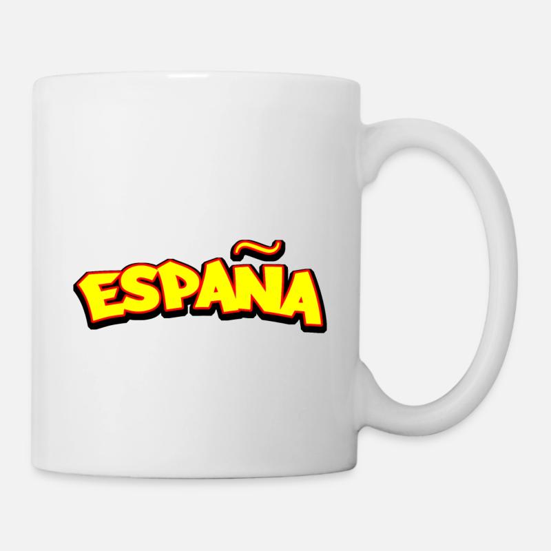 drapeau espagne españa - Mug blanc - blanc