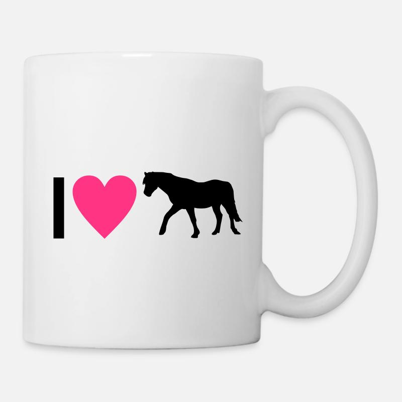 Pferd - Tasse - Weiß
