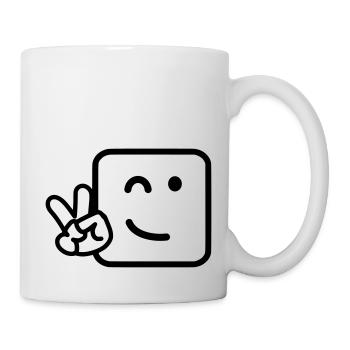 Faccia cool - Tazza - bianco - Destra