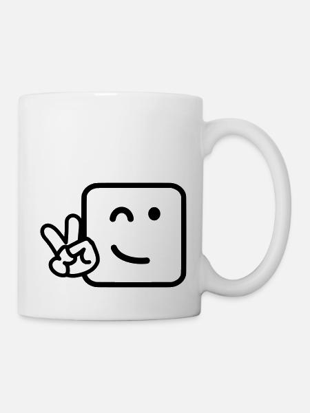 Cooles Gesicht - Tasse - Weiß