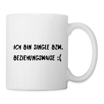 I am single or relationship orphan - Mug - white - Right
