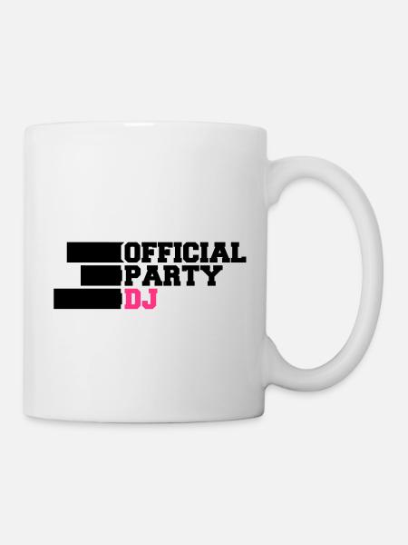 Parti officiel DJ - Mug blanc - blanc