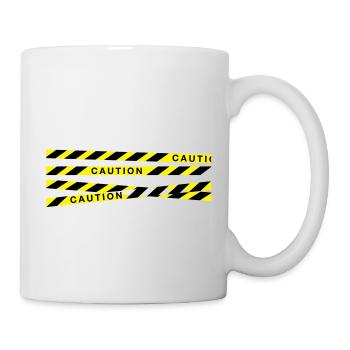 caution_f2 - Mug - white - Right