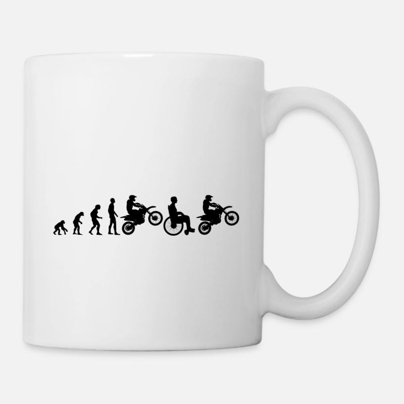 Motocross Evolution get well soon gift - Mug - white