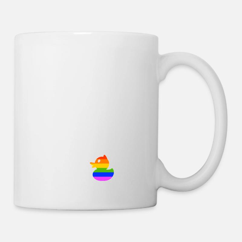 Be Different LGBT Gay Duck Regenbogen - Tasse - Weiß