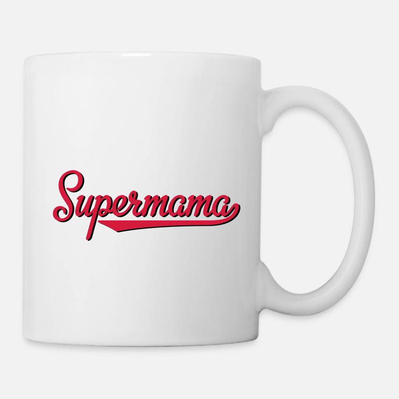 Supermama - Tasse - Weiß