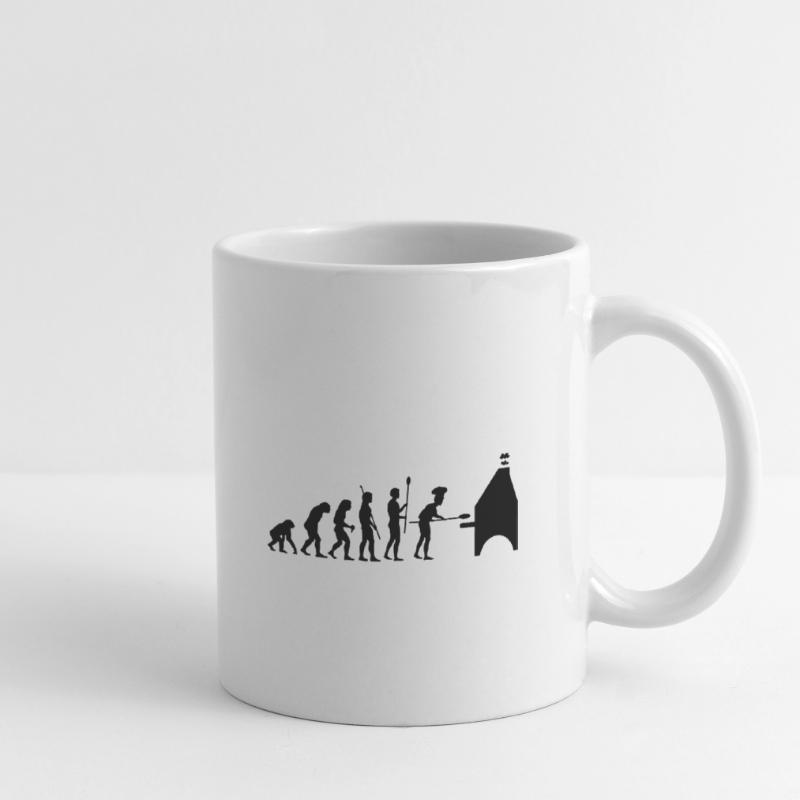 evolution pizza Tasse