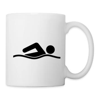 swimming__f1 - Mug blanc - blanc - Droite