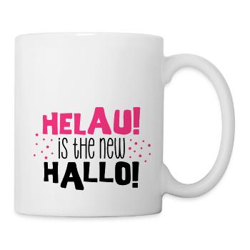 Fasching - Karneval - Fastnacht - Helau - 2C - Tasse - Weiß - Rechts