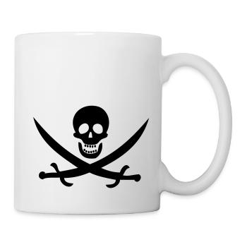 Pirat - Tasse - Weiß - Rechts