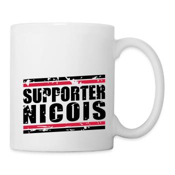 Supporter Nicois vintage - Mug blanc - blanc - Droite