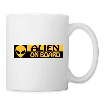 ALIEN ON BOARD - Mug - white - Right