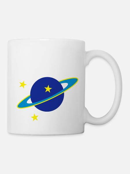 Saturn - Tasse - Weiß