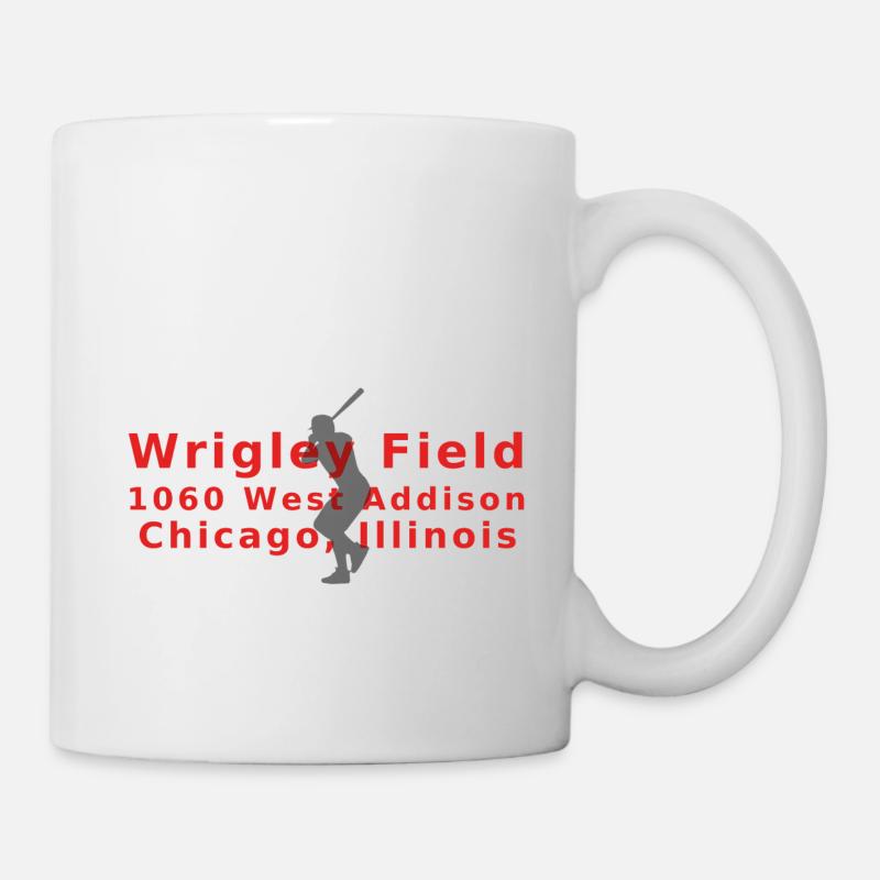 Adresse du terrain de baseball de Wrigley Blues Brothers - Mug blanc - blanc