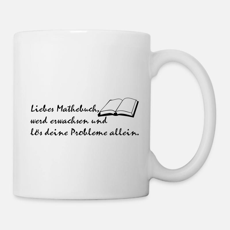 Mathebuch - Tasse - Weiß