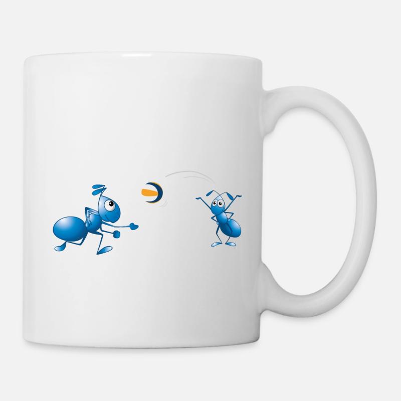 Ants in volleyball - Mug blanc - blanc