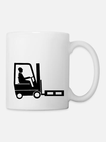 staplerfahrer - Tasse - Weiß